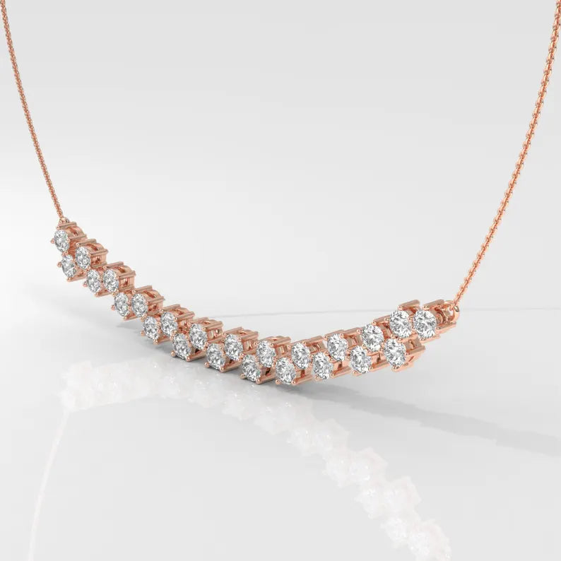 Elegant Diamond-Cut pendent Necklace