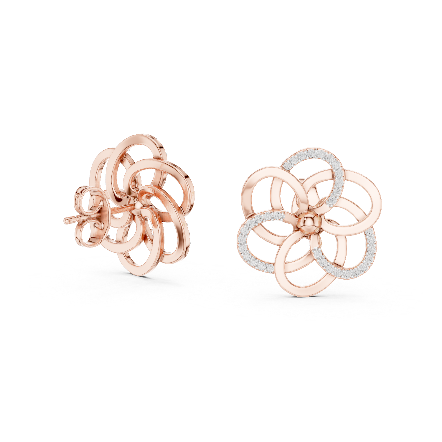 Florelle Aura Diamond Stud Earrings