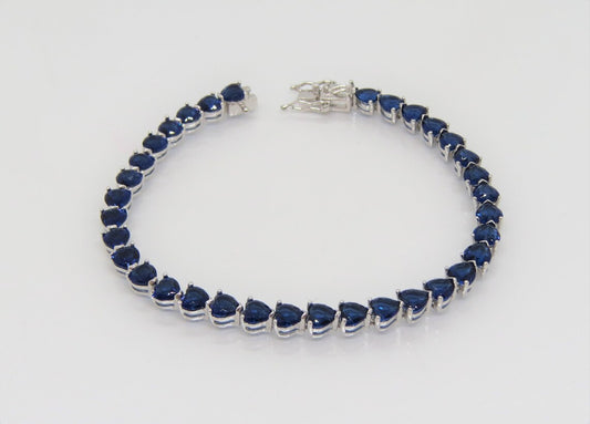 Blue Heart-Cut Gemstone