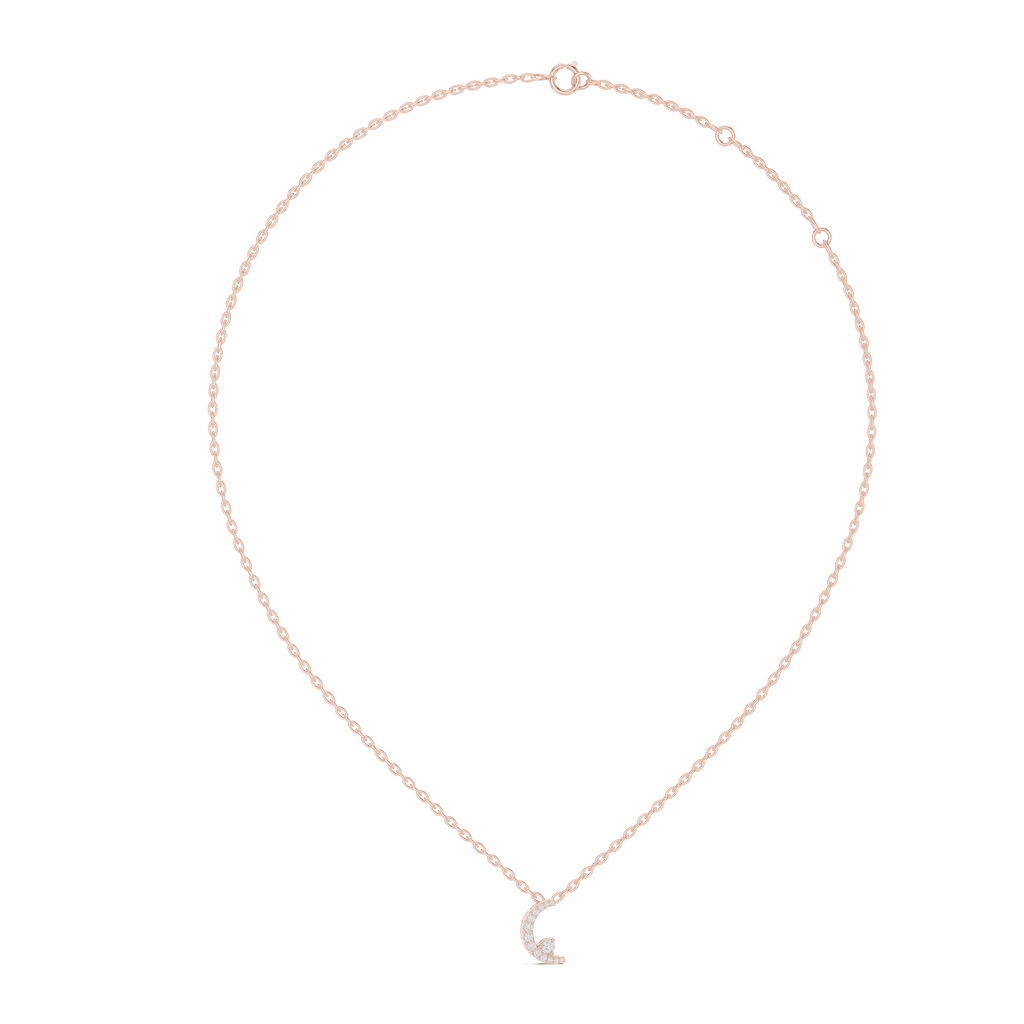 Celestia Crescent Diamond Necklace
