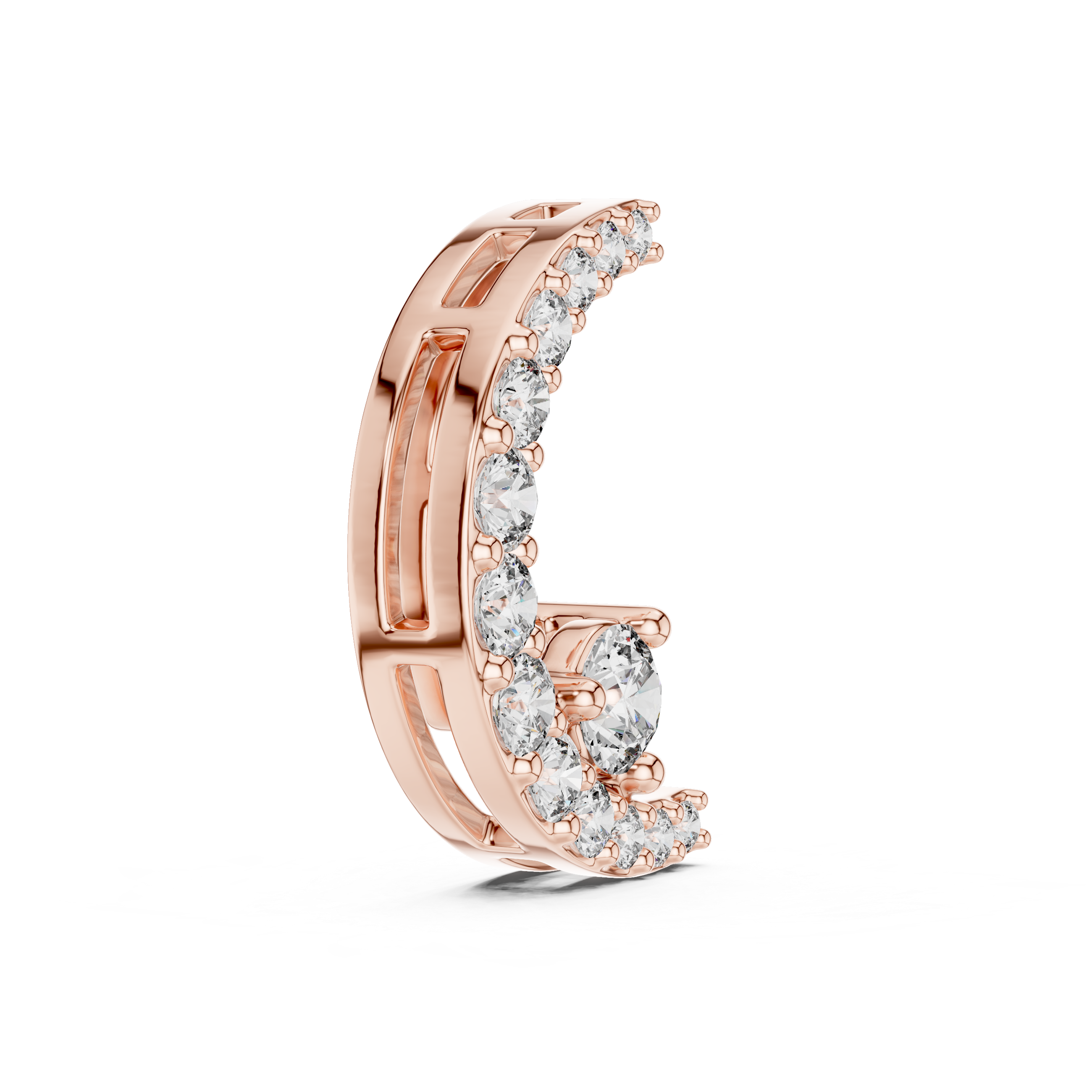 Celestia Crescent Diamond Necklace