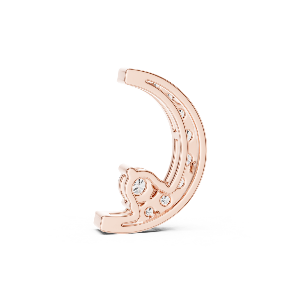 Celestia Crescent Diamond Necklace