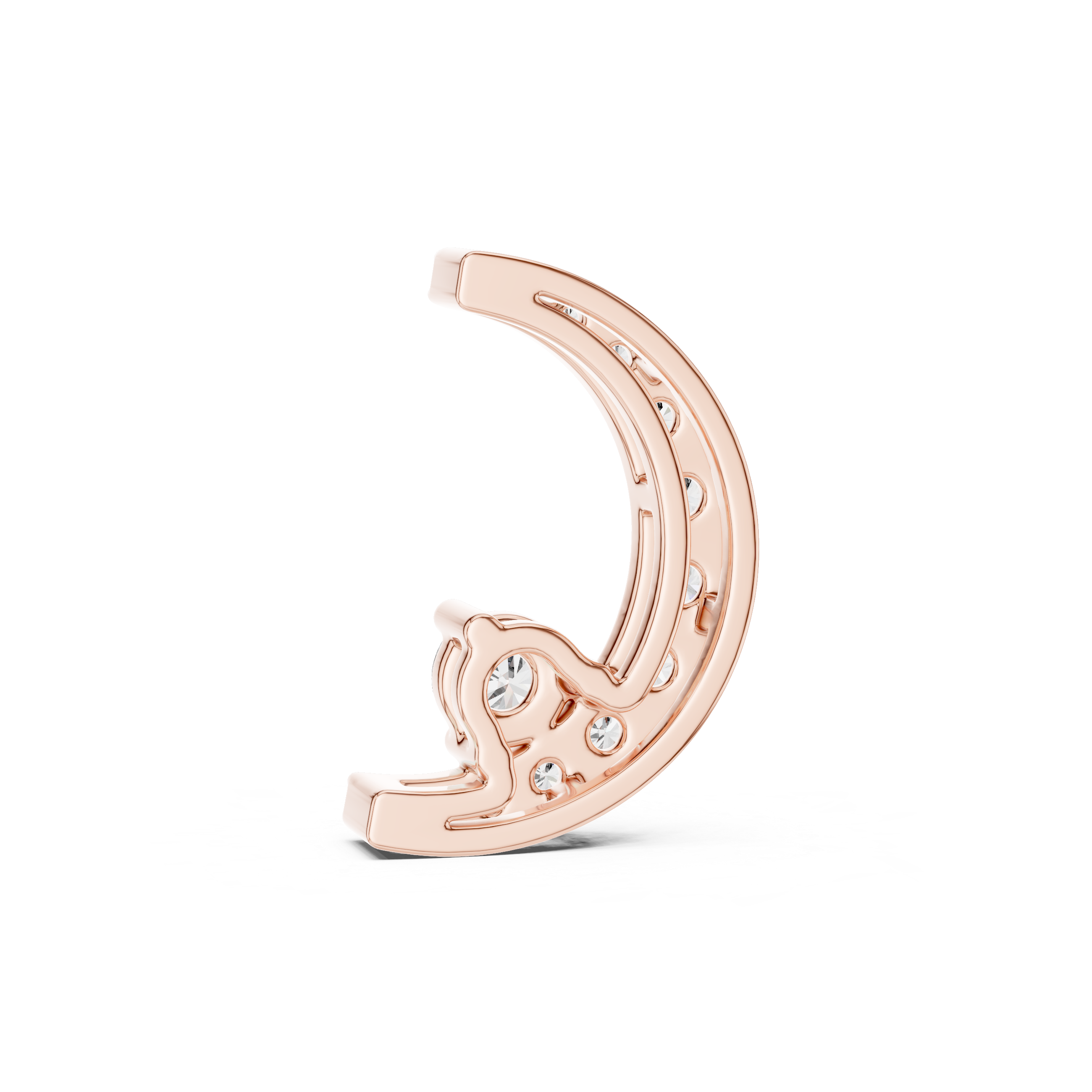 Celestia Crescent Diamond Necklace