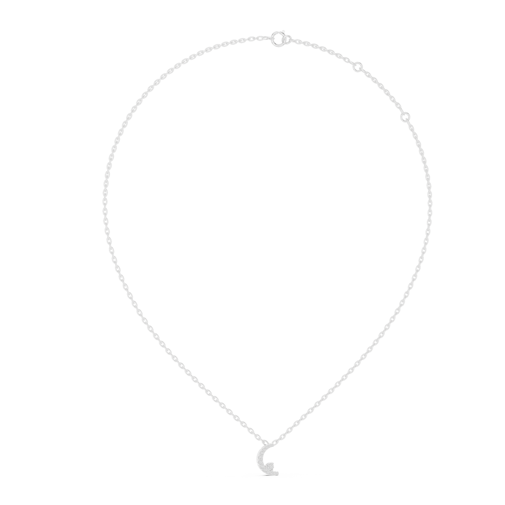 Celestia Crescent Diamond Necklace
