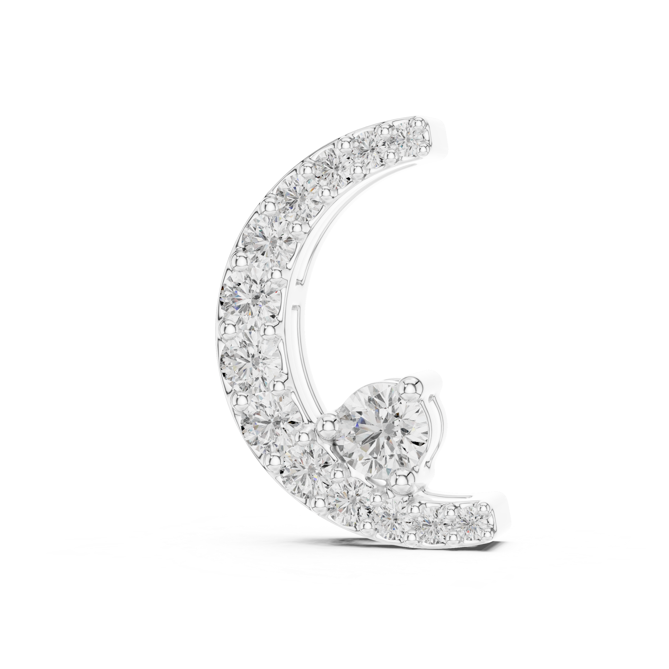 Celestia Crescent Diamond Necklace