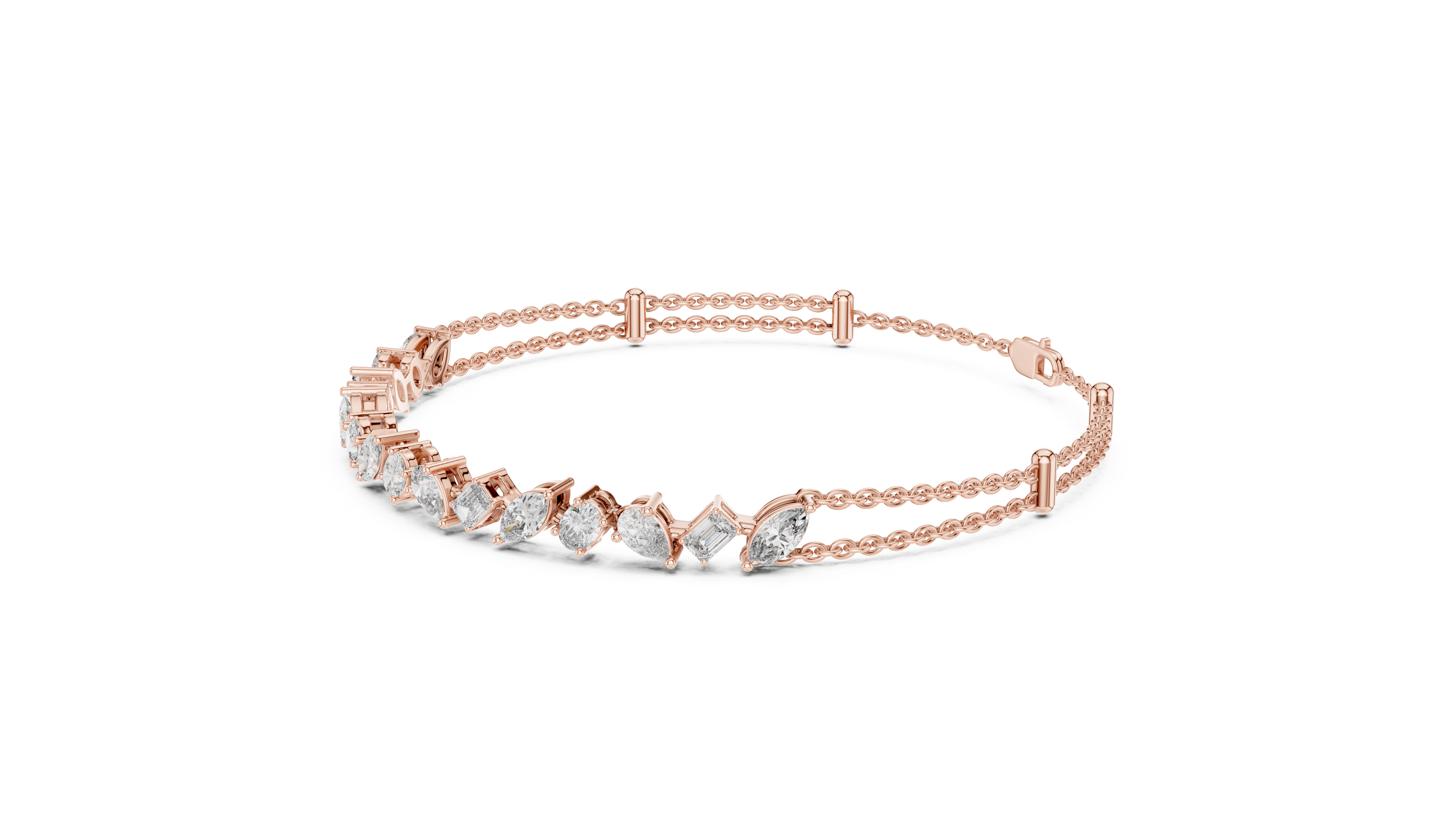 Zyrelith Mosaic Diamond Bracelet