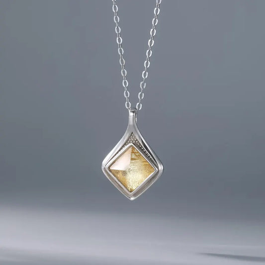 Modern Diamond-Shaped Pendant