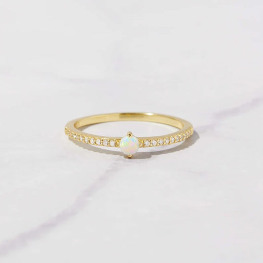 Dainty Opal Ring