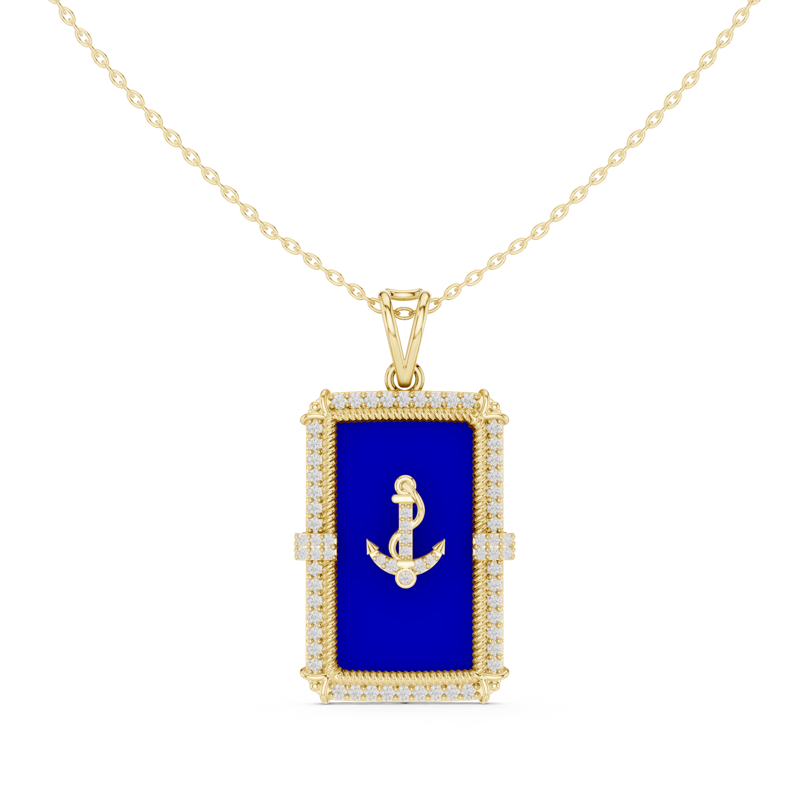 Zyrelith Anchor Royale Pendant Necklace