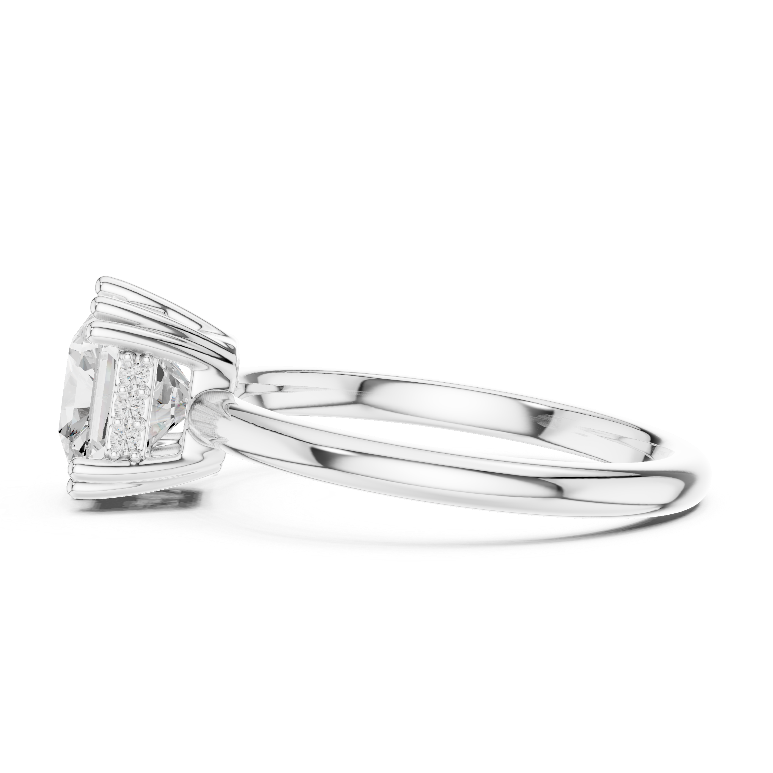 Virelle Crown Solitaire Ring