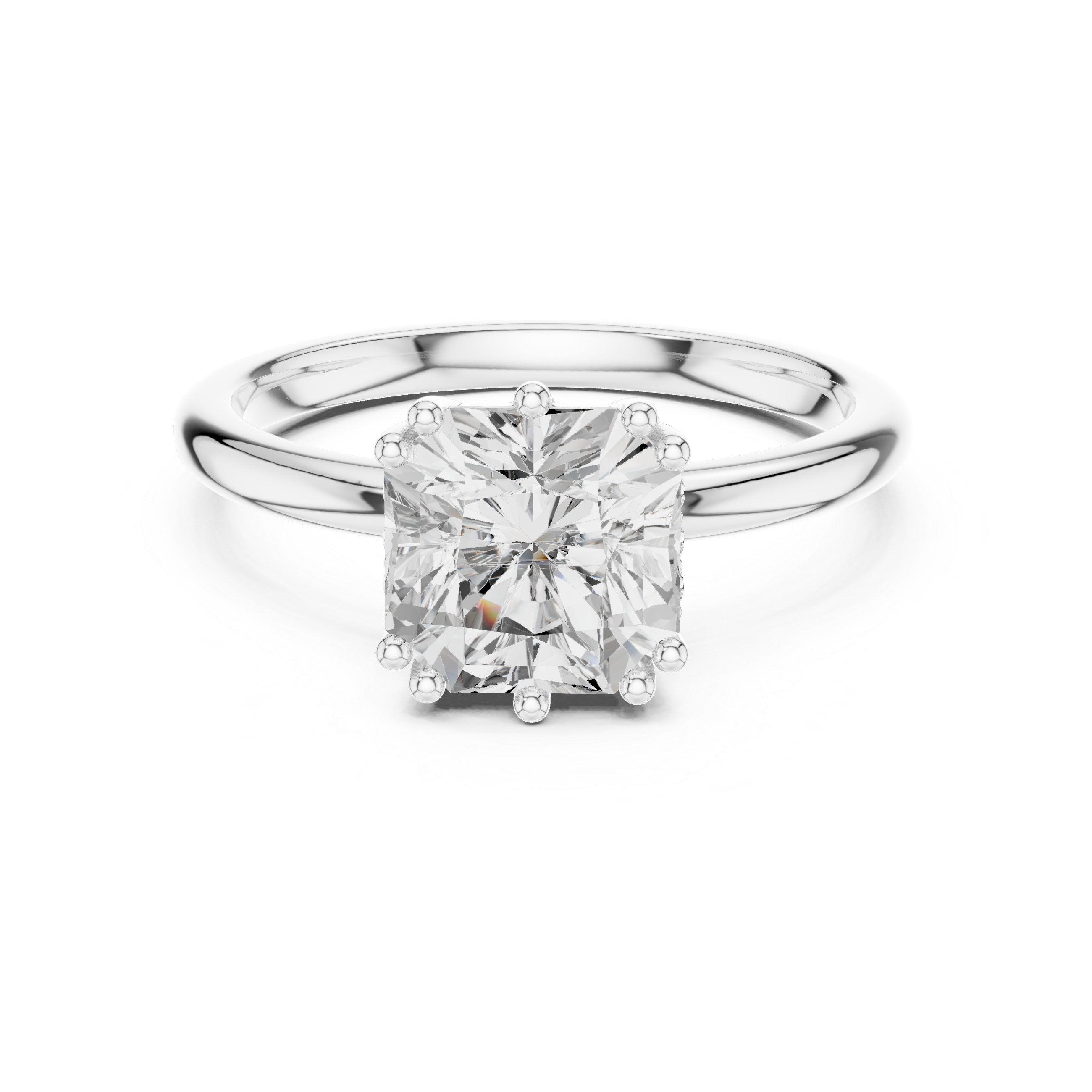 Virelle Crown Solitaire Ring