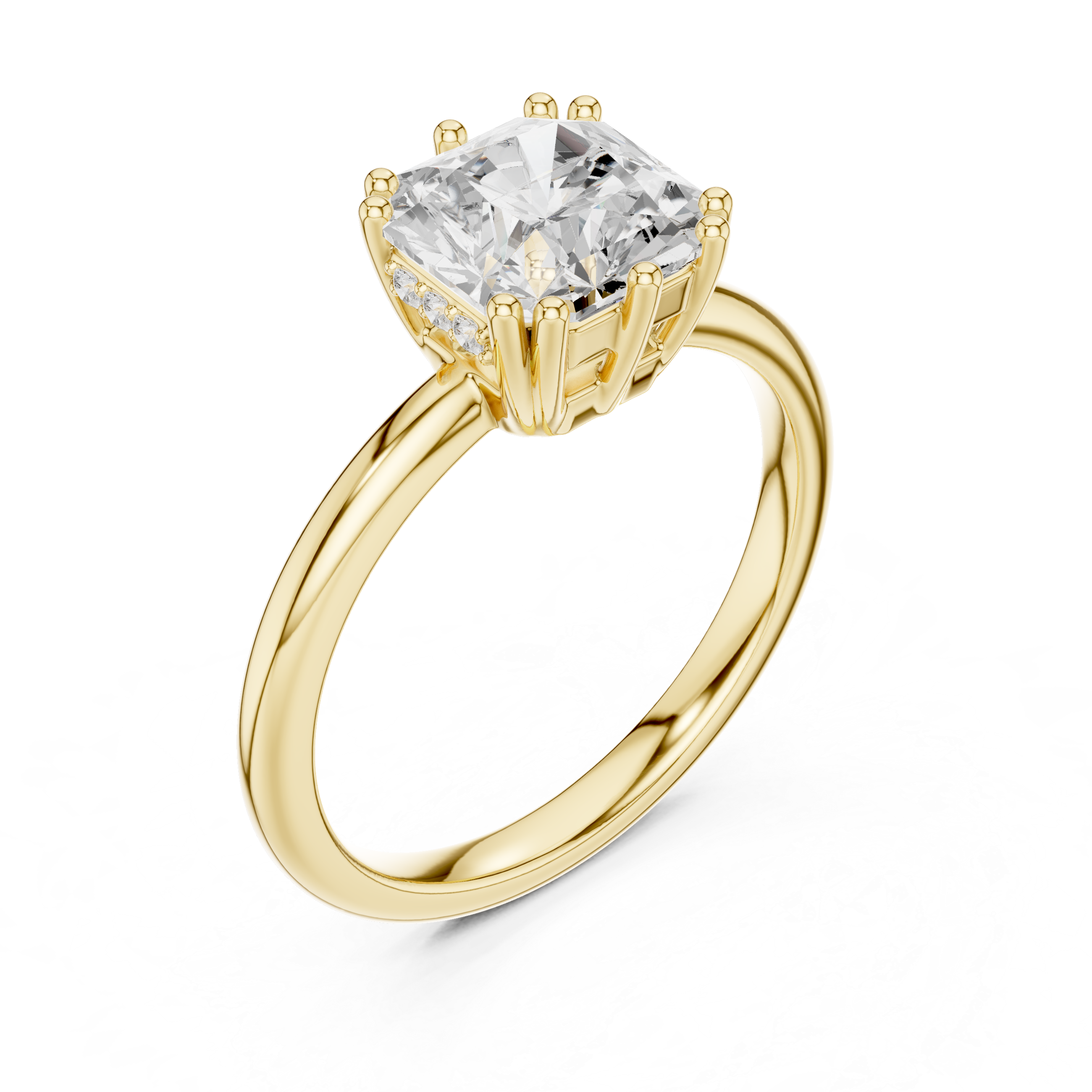 Virelle Crown Solitaire Ring