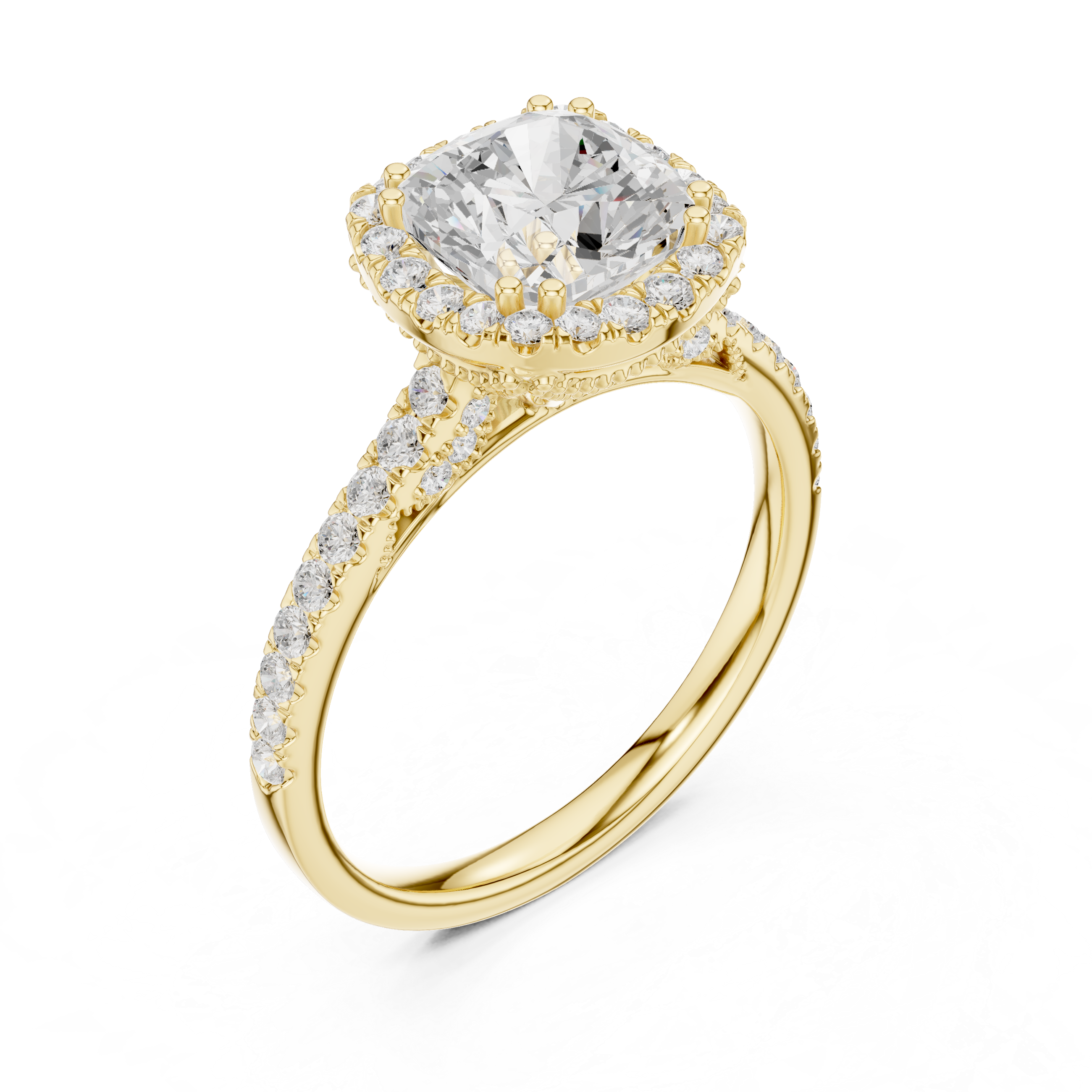 Seraphina Grand Halo Diamond Ring