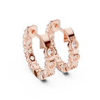 Zyrelith Eternity Diamond Hoop Earrings