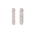 Zyrelith Eternity Diamond Hoop Earrings