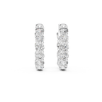 Zyrelith Eternity Diamond Hoop Earrings