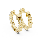 Zyrelith Eternity Diamond Hoop Earrings