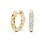 Zyrelith Eternity Diamond Hoop Earrings