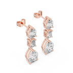 Aarielle Cascade Diamond Drop Earrings