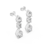 Aarielle Cascade Diamond Drop Earrings