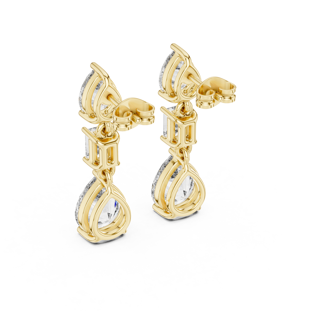 Aarielle Cascade Diamond Drop Earrings