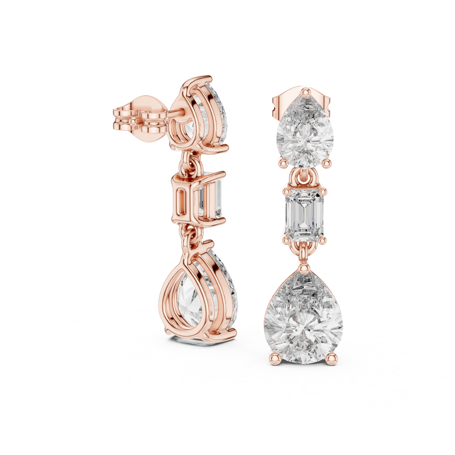 Velisse Infinity Diamond Stud Earrings