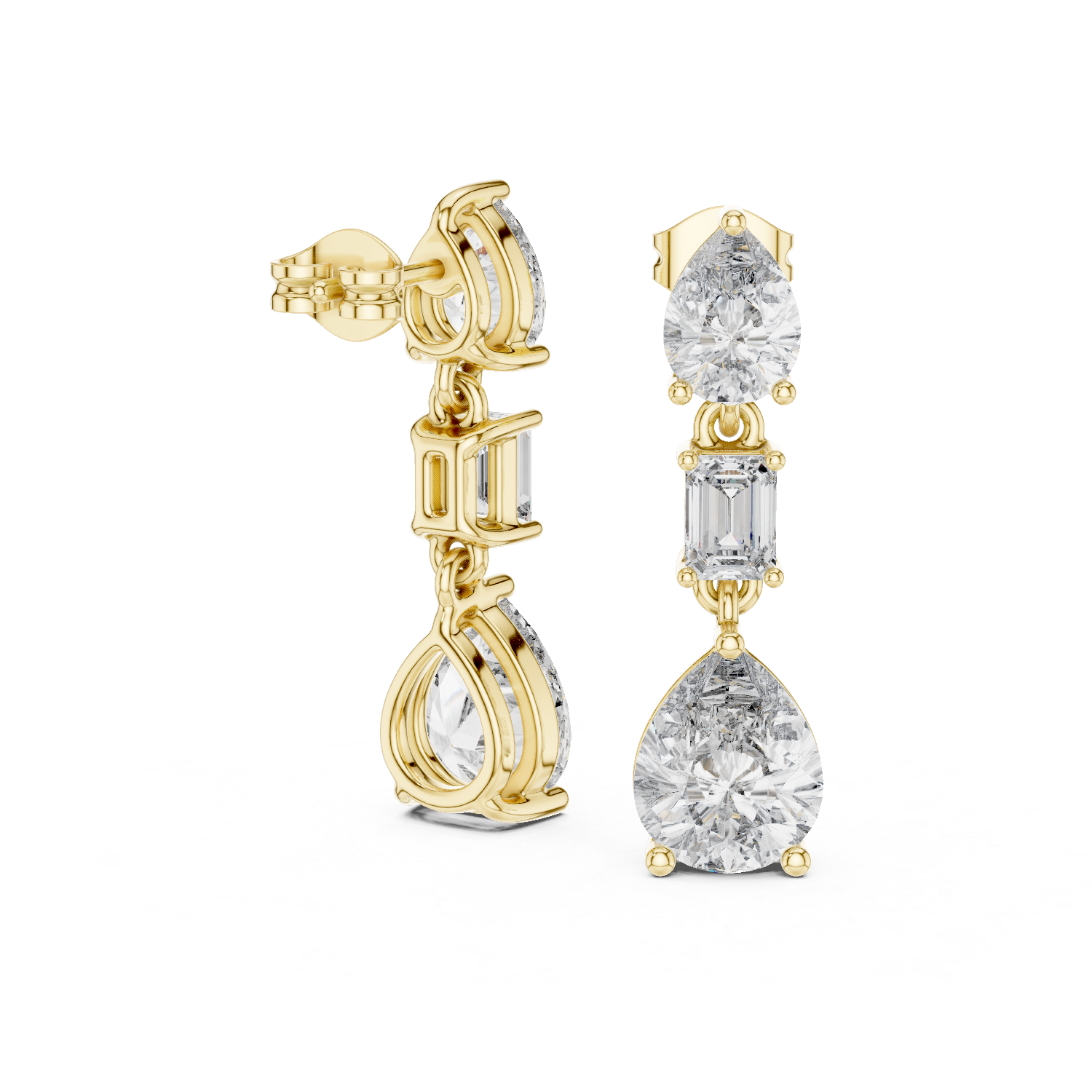 Velisse Infinity Diamond Stud Earrings