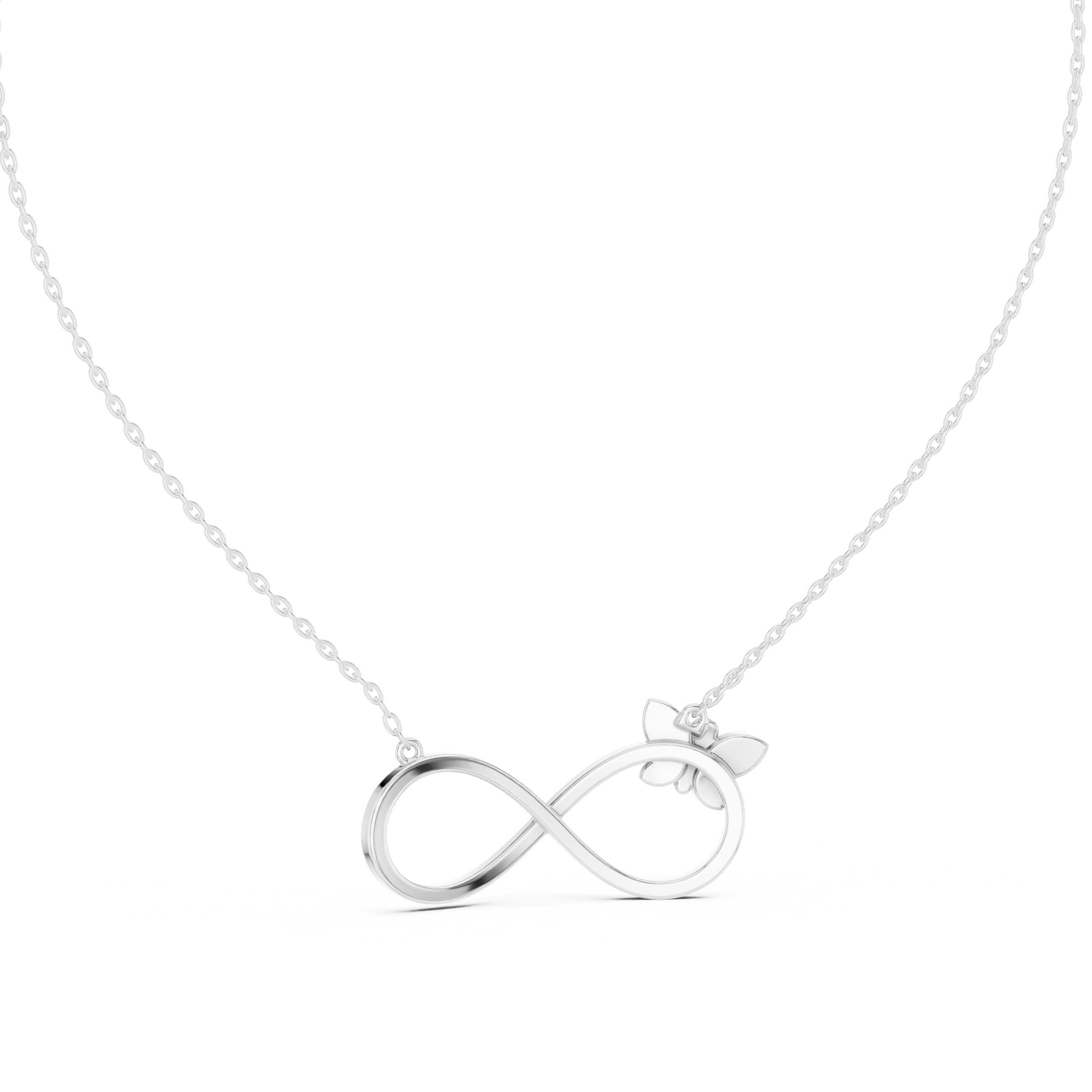 Velora Flutter Infinity Diamond Necklace
