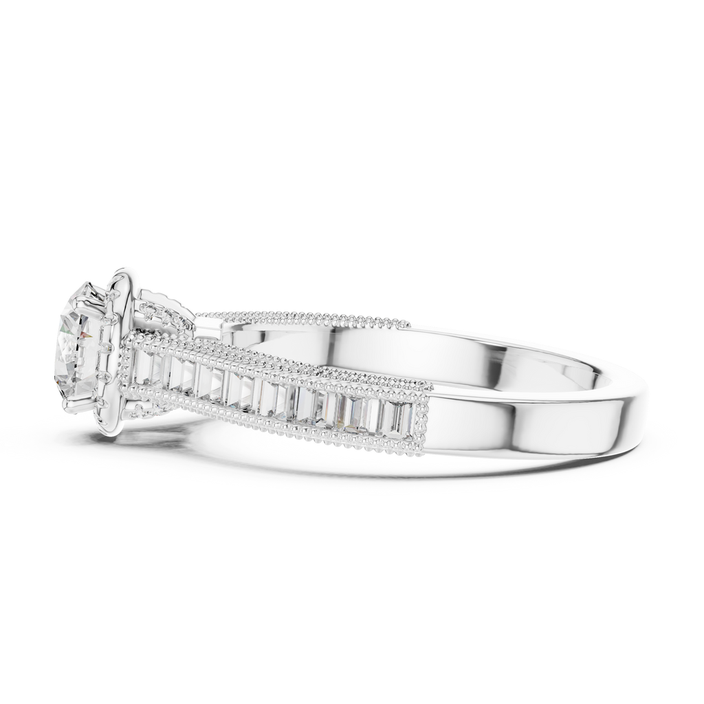 Aurelia Crown Diamond Engagement Ring