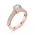Aurelia Crown Diamond Engagement Ring