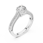 Aurelia Crown Diamond Engagement Ring