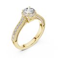Aurelia Crown Diamond Engagement Ring