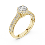Aurelia Crown Diamond Engagement Ring
