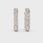 Zyrelith Eternity Diamond Hoop Earrings