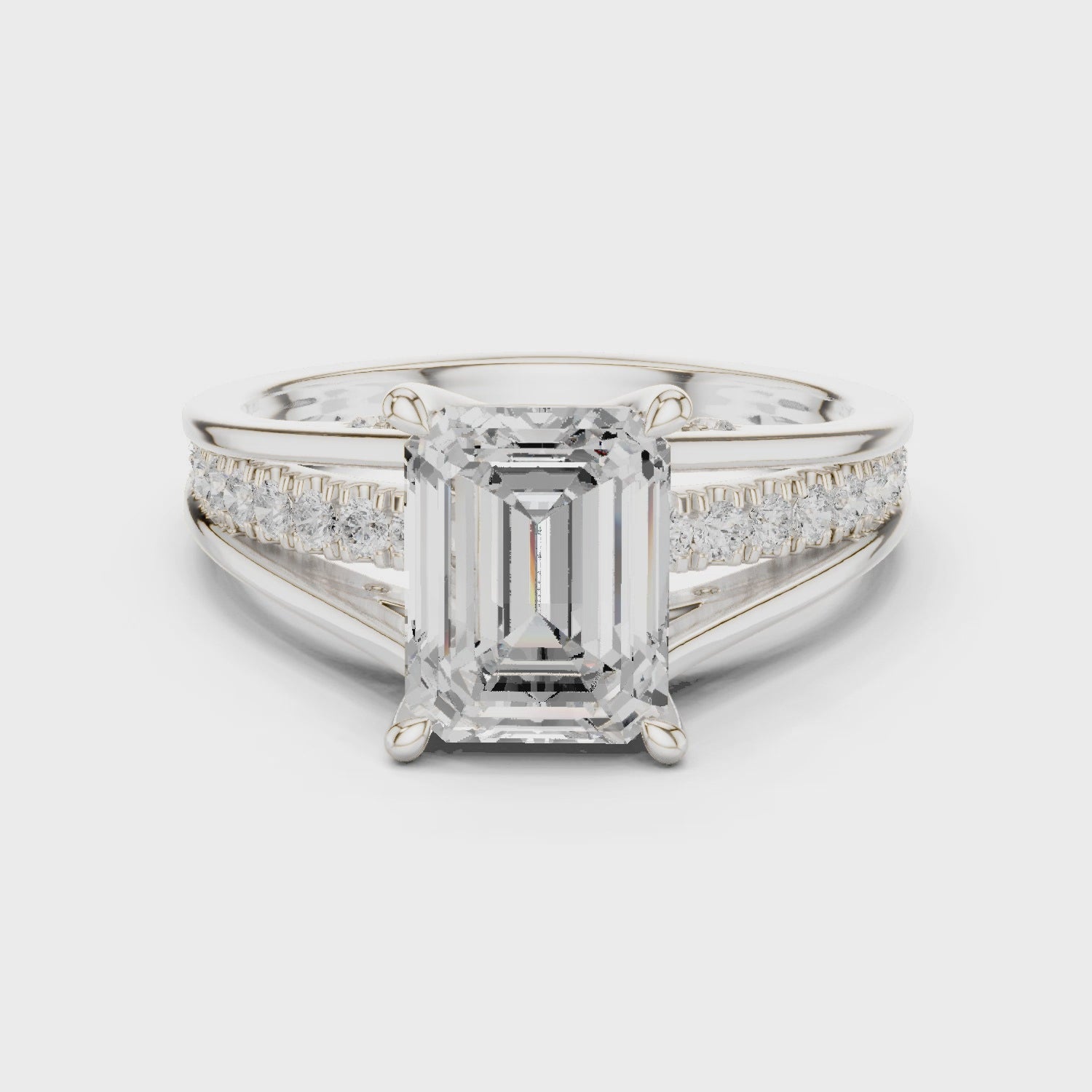 Caelithé Emerald Diamond Ring