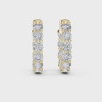 Zyrelith Eternity Diamond Hoop Earrings