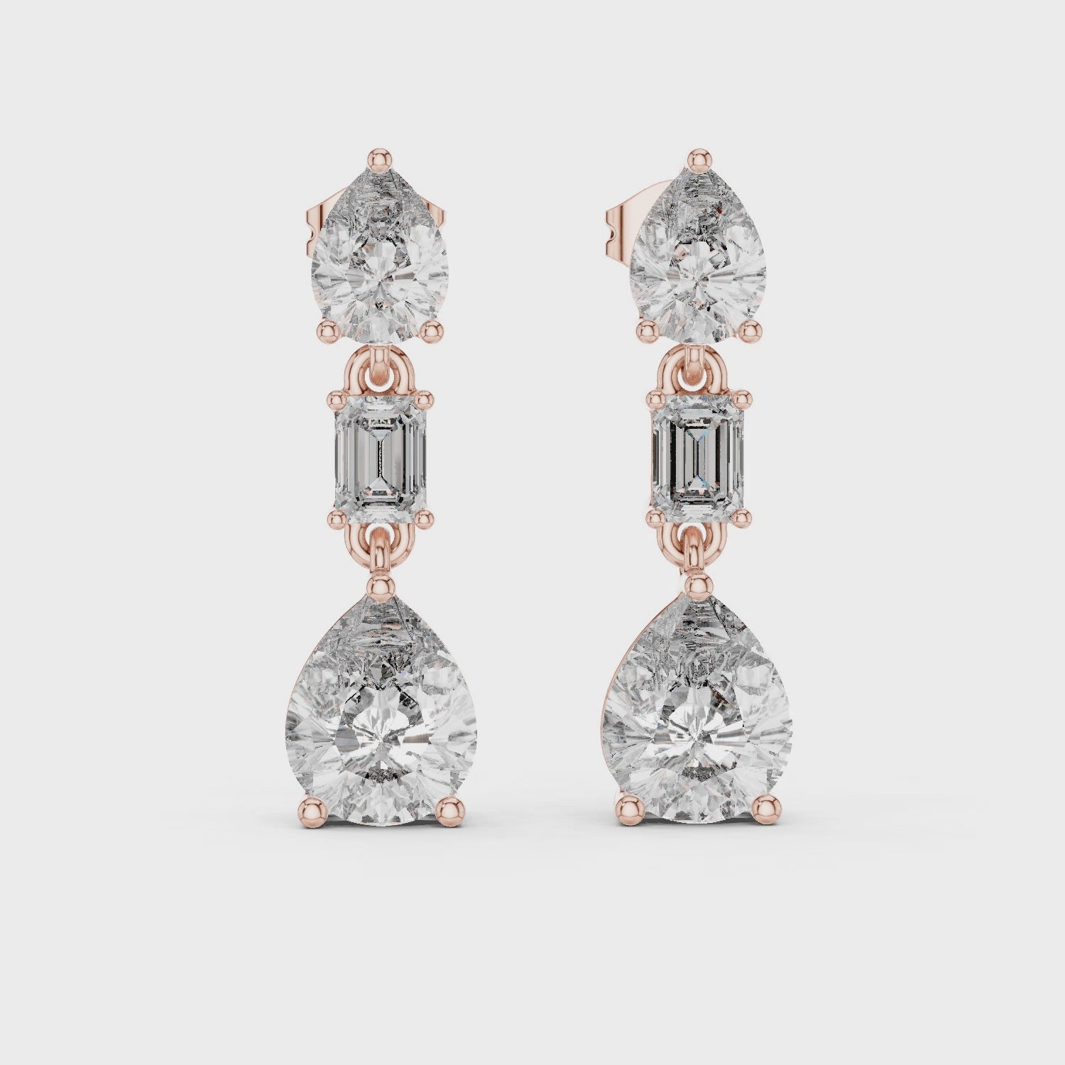 Velisse Infinity Diamond Stud Earrings