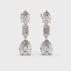 Aarielle Cascade Diamond Drop Earrings